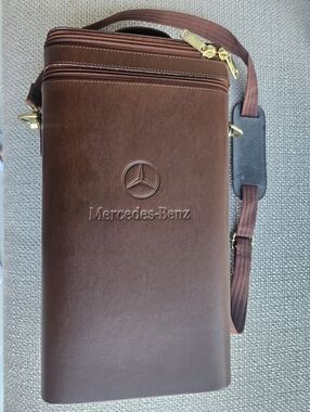 Mersedes Leather bag for 2 bottles